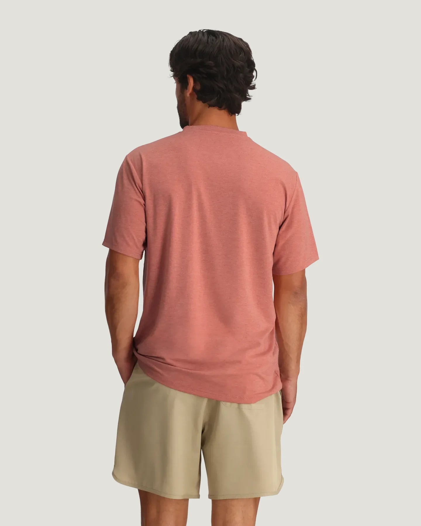 Free Fly Men’s Bamboo Flex Pocket Tee - Heather Red Clay