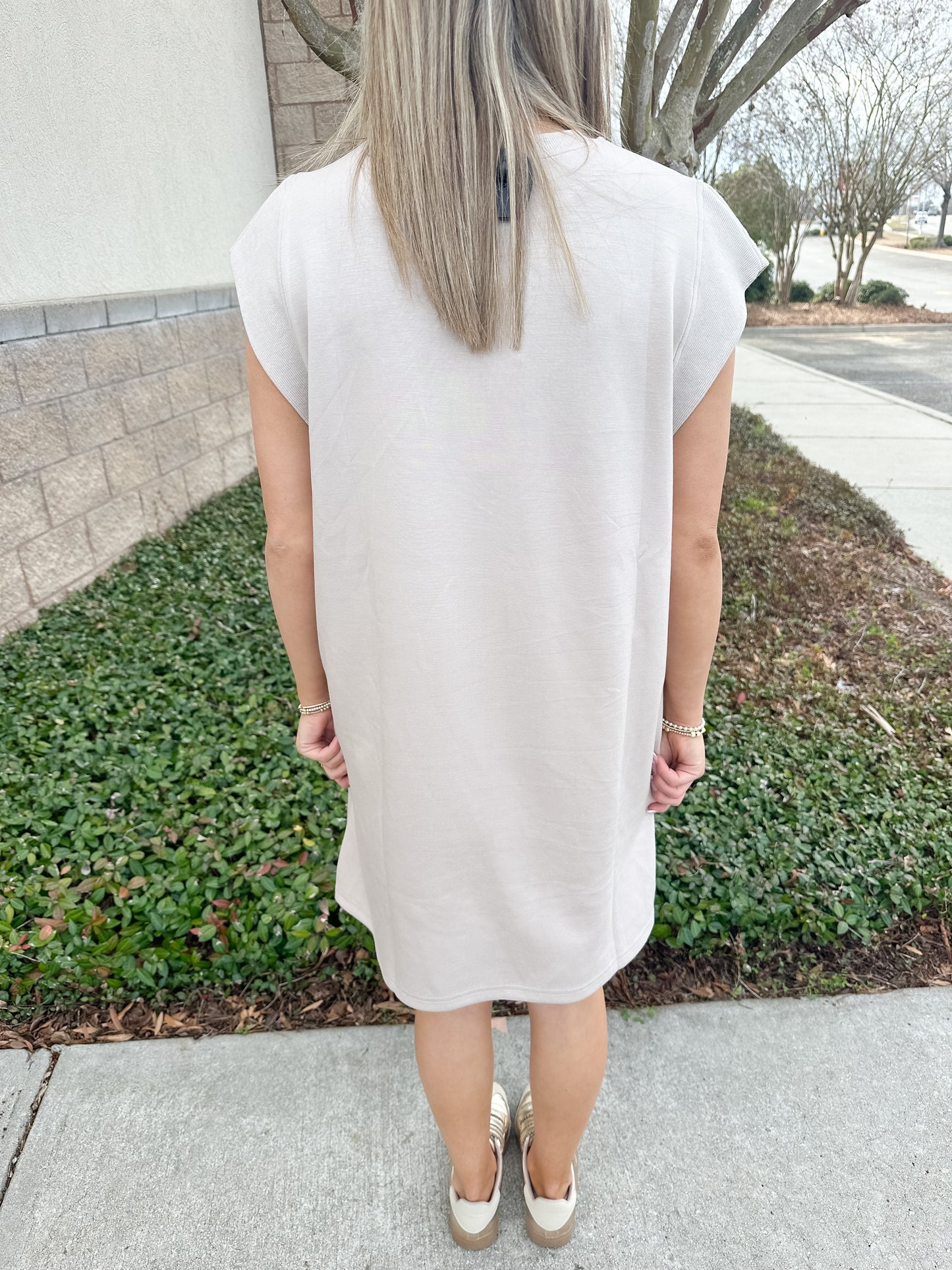 Marty Mini Dress - Almond