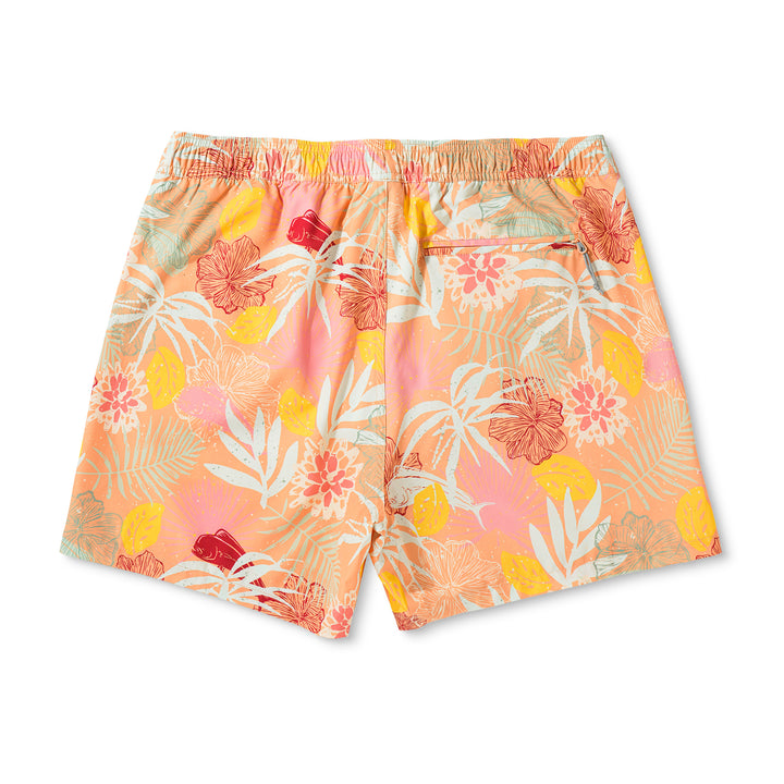 Aftco Men’s Strike Printed Swim Shorts 5.5” - Sunrise
