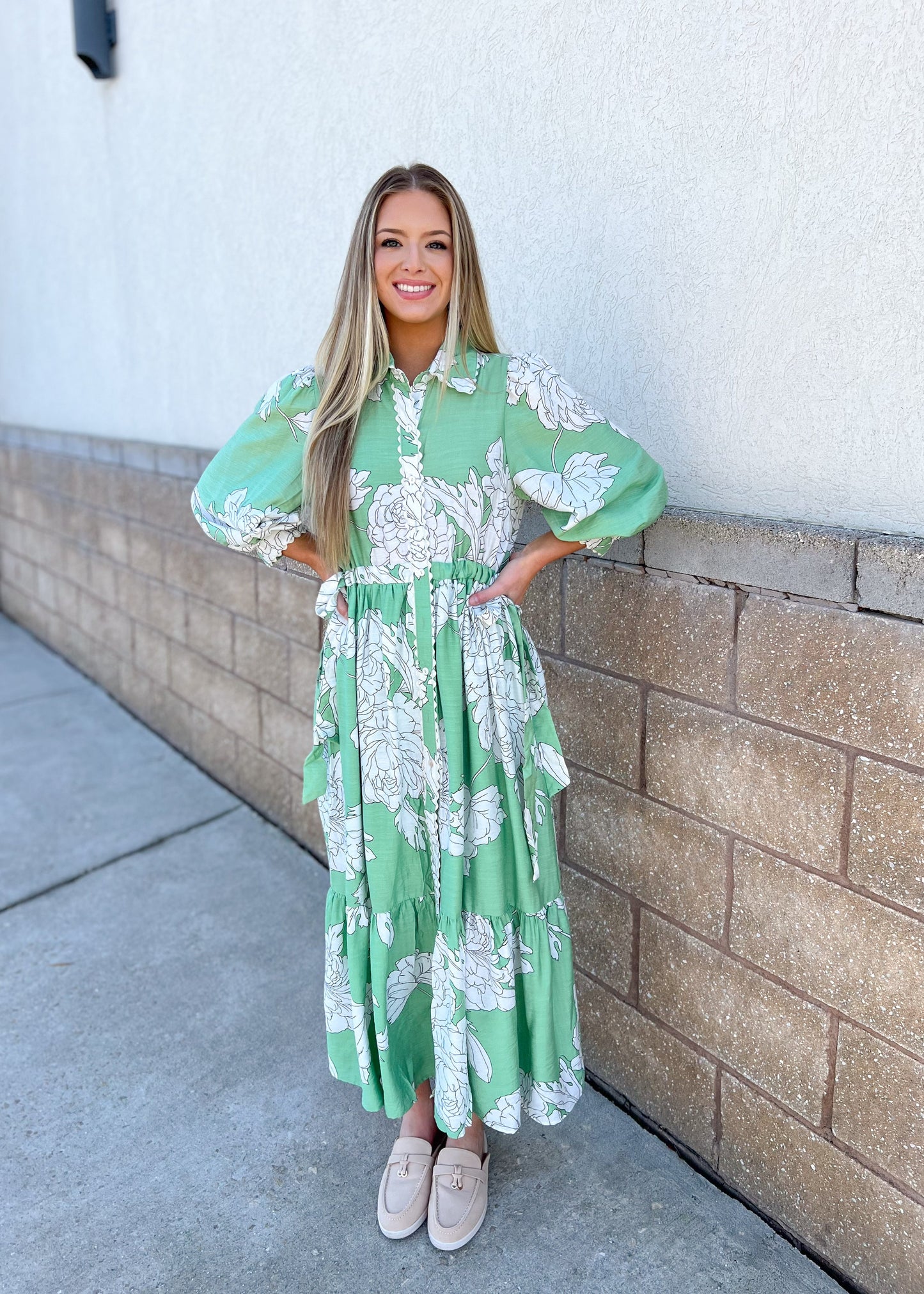 Melanie Maxi Dress - Mint