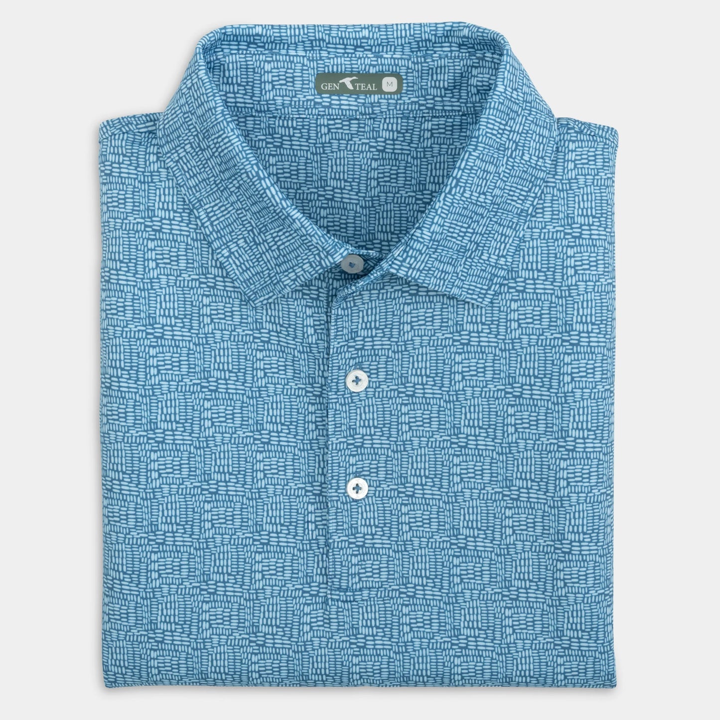 Genteal Spring ‘25 Printed Performance Polo - Tibbets