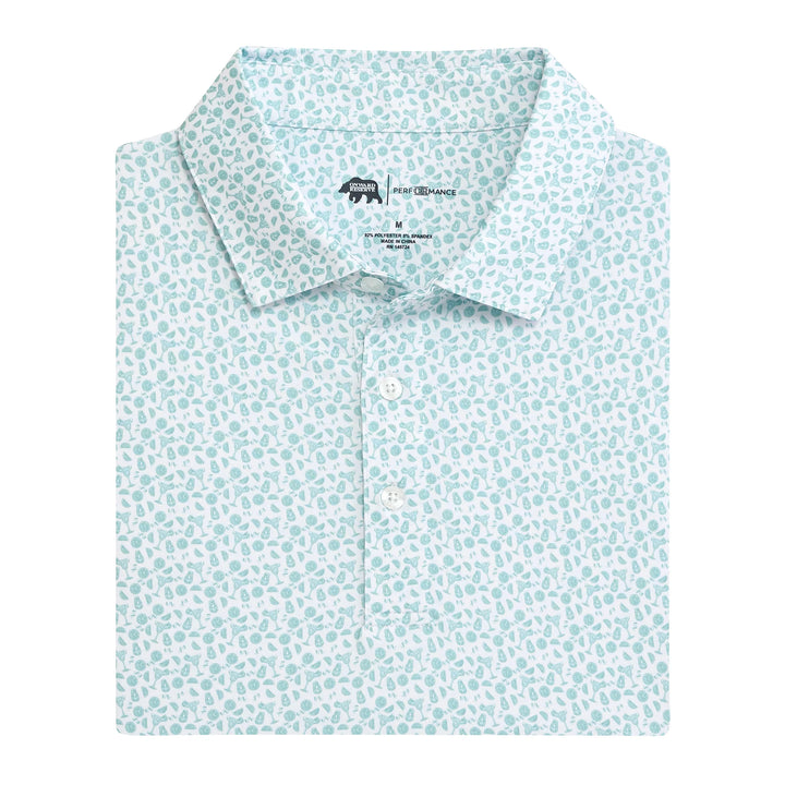 Onward Reserve Rita Printed Performance Polo - Aquifer