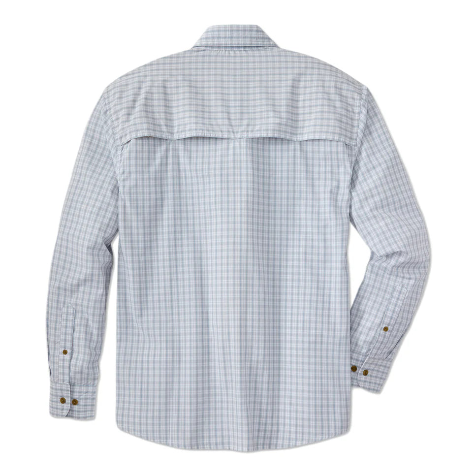 TSG Brooks Bamboo L/S Sport Shirt - Field Plaid Grey