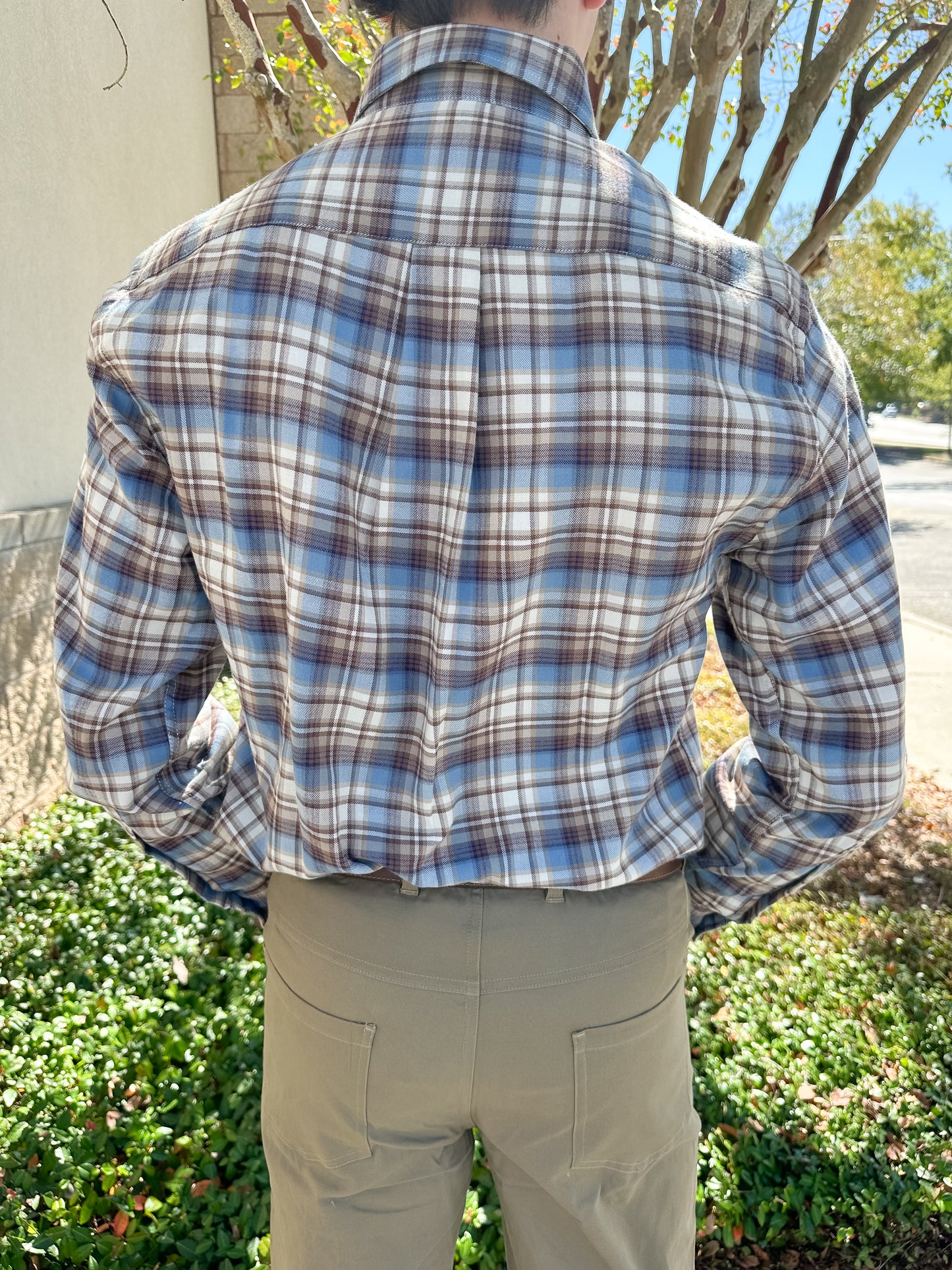 S. Casanova F25 Jackson Plaid Button Down