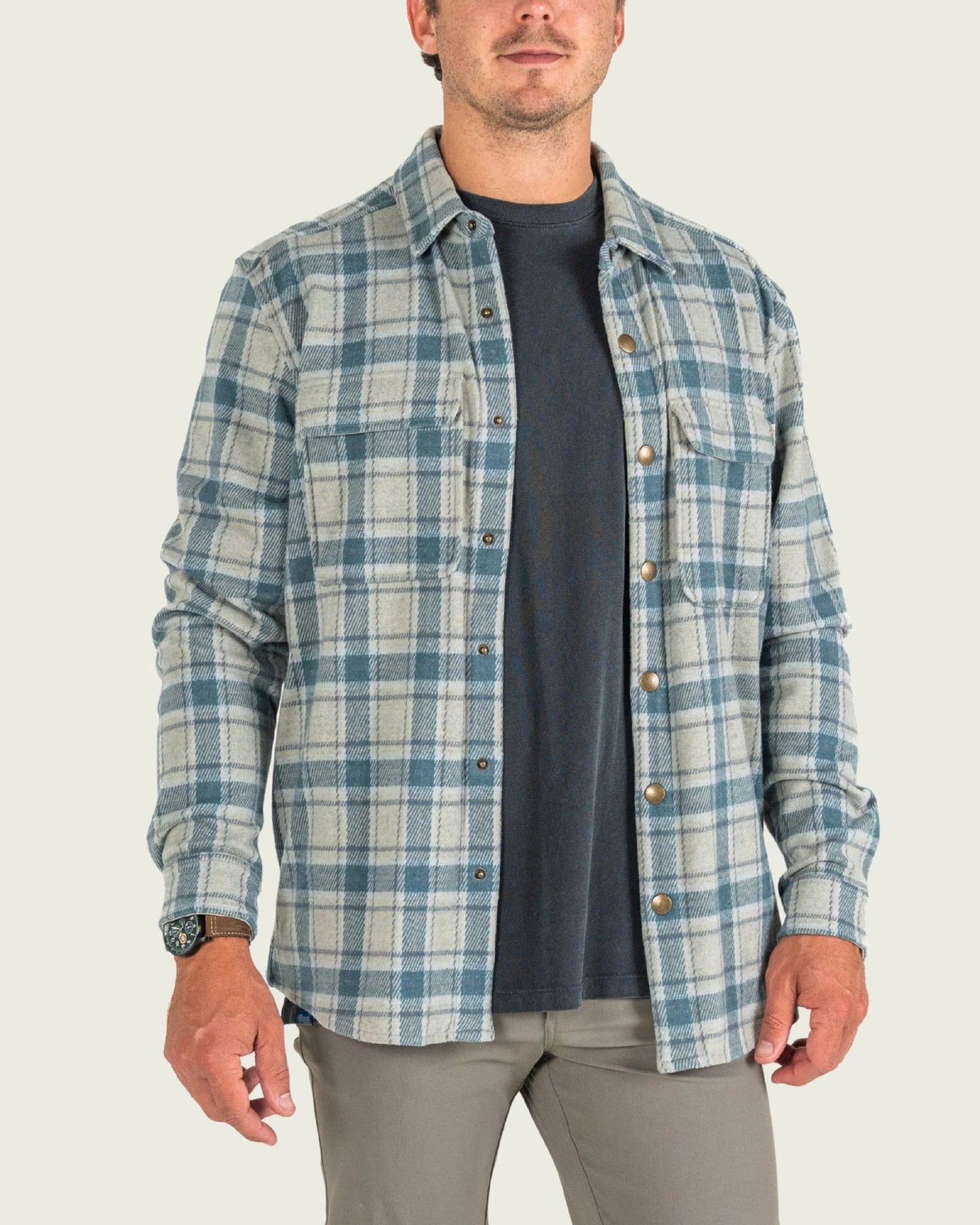 Marsh Wear Men’s Seadrift Overshirt - Pelican