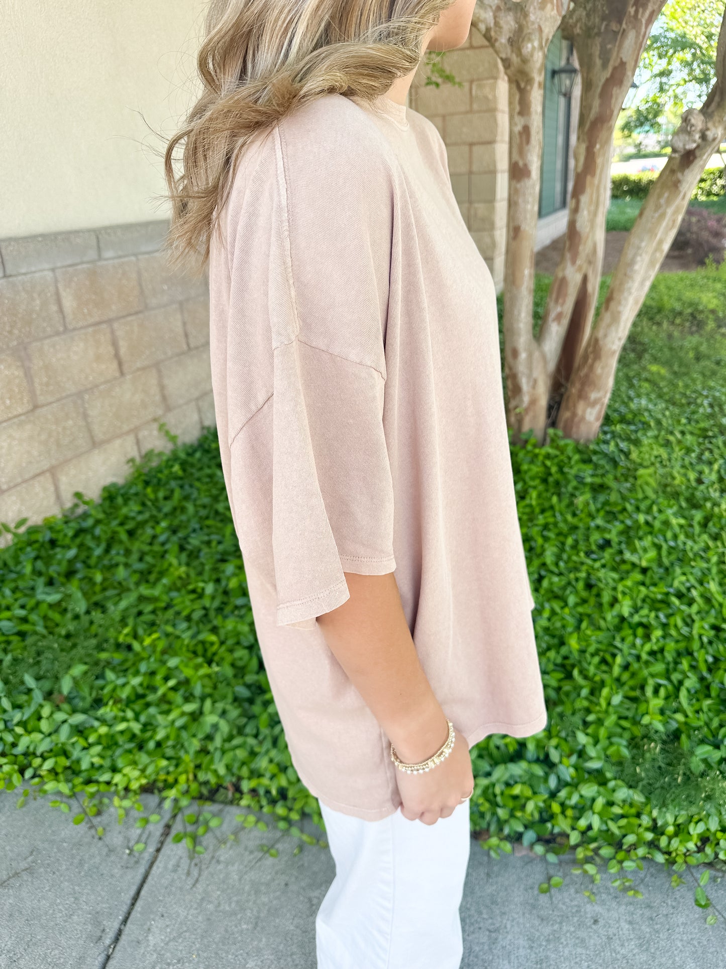 Hana Basic Tee - Dark Taupe
