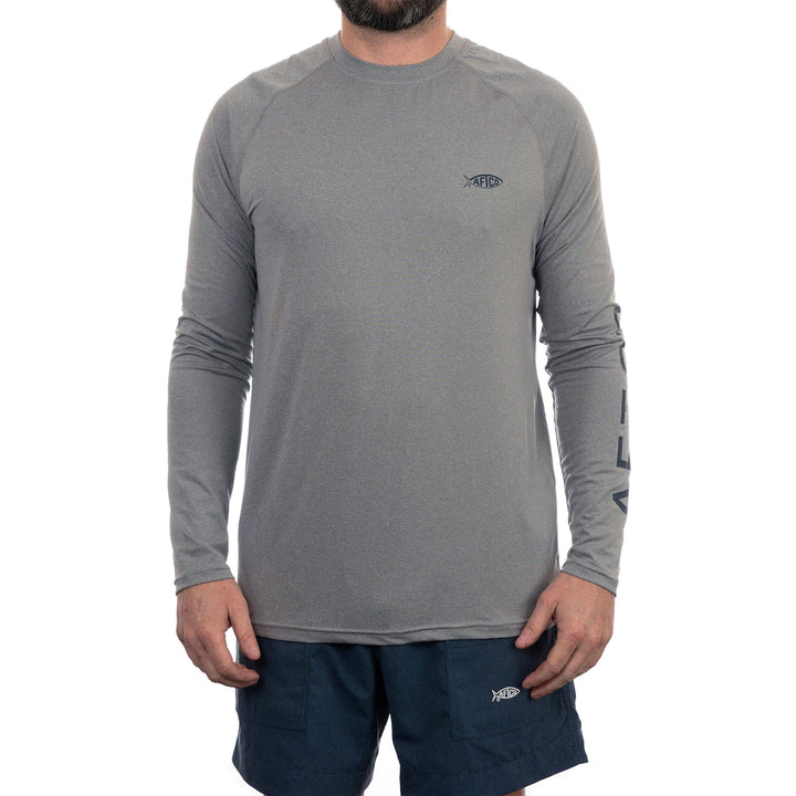 Aftco Men’s Samurai L/S Tee - Steel Heather