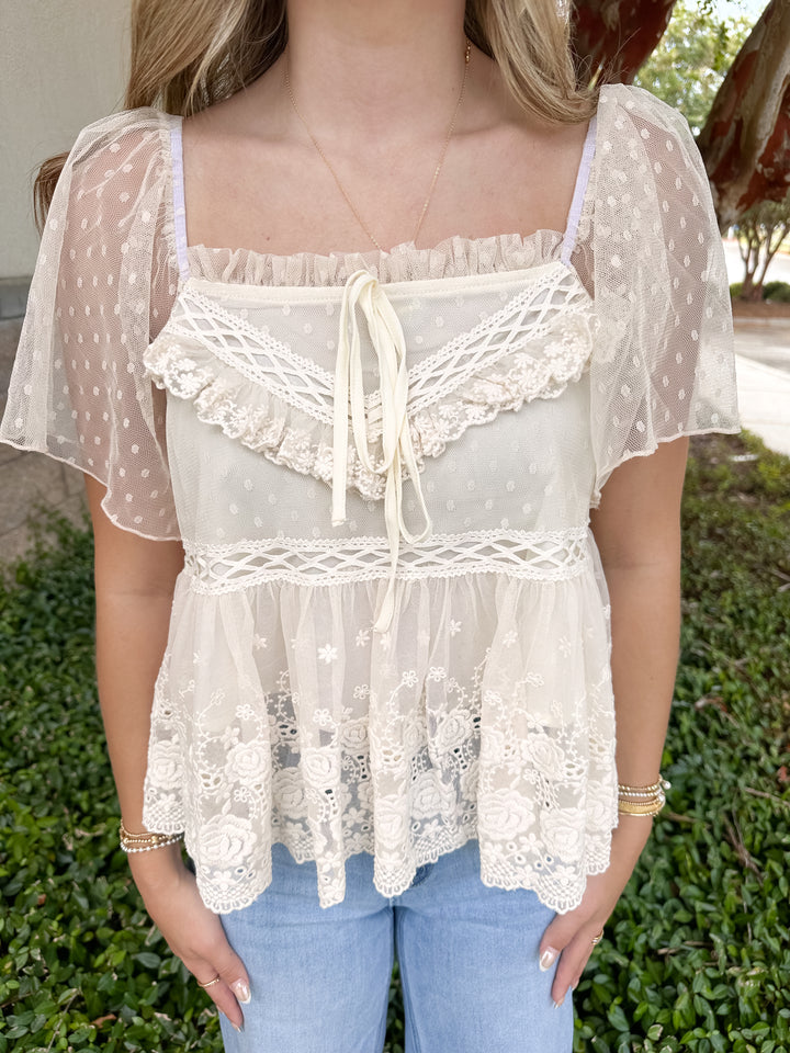 Jessa Lace Top