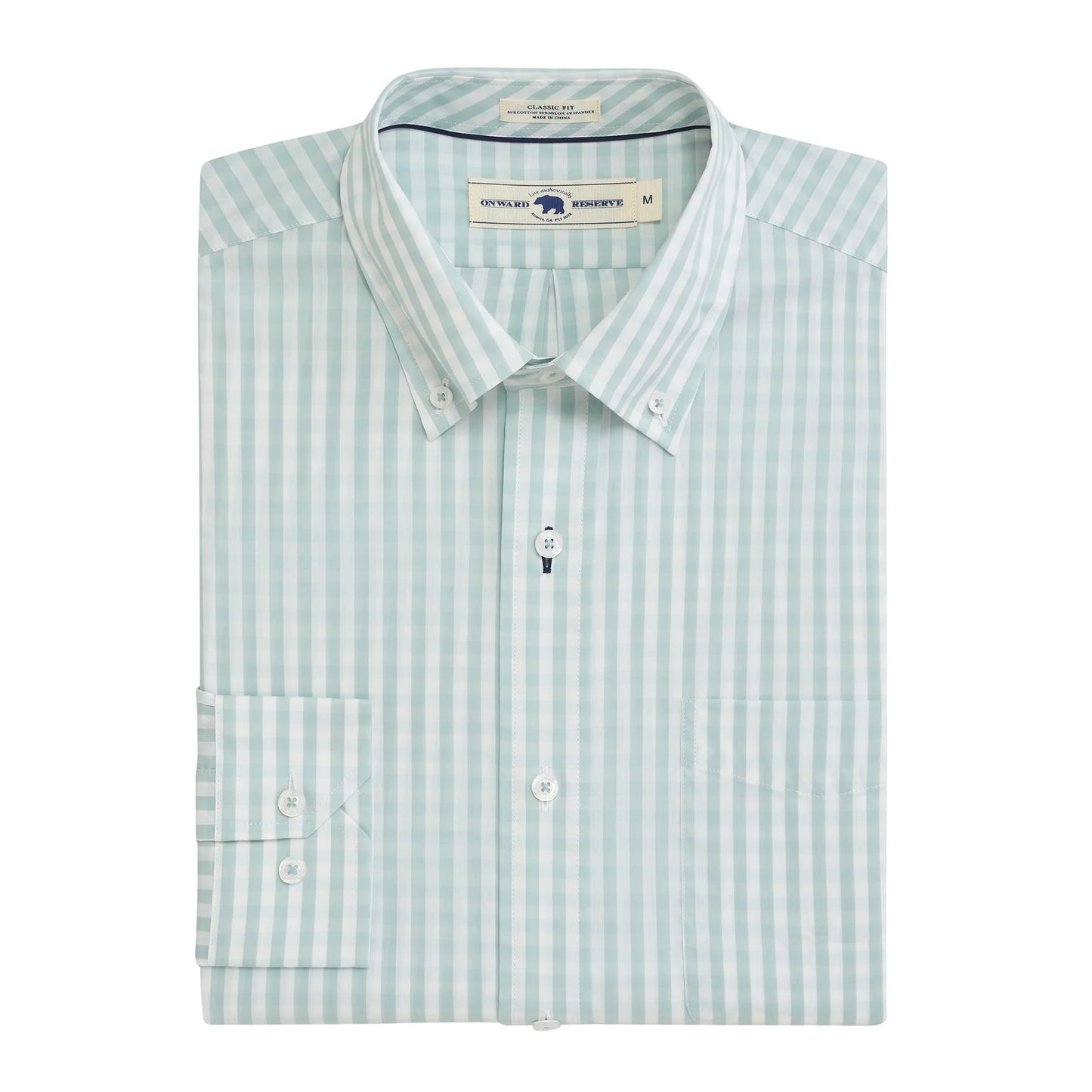 Onward Reserve Butler Classic Fit Quad Button-Down - Surf