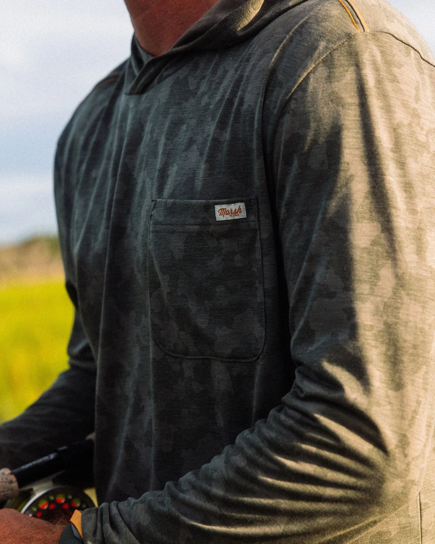 Marsh Wear Men’s Buxton Hagood Hoodie - Fossil Foxhole Camo