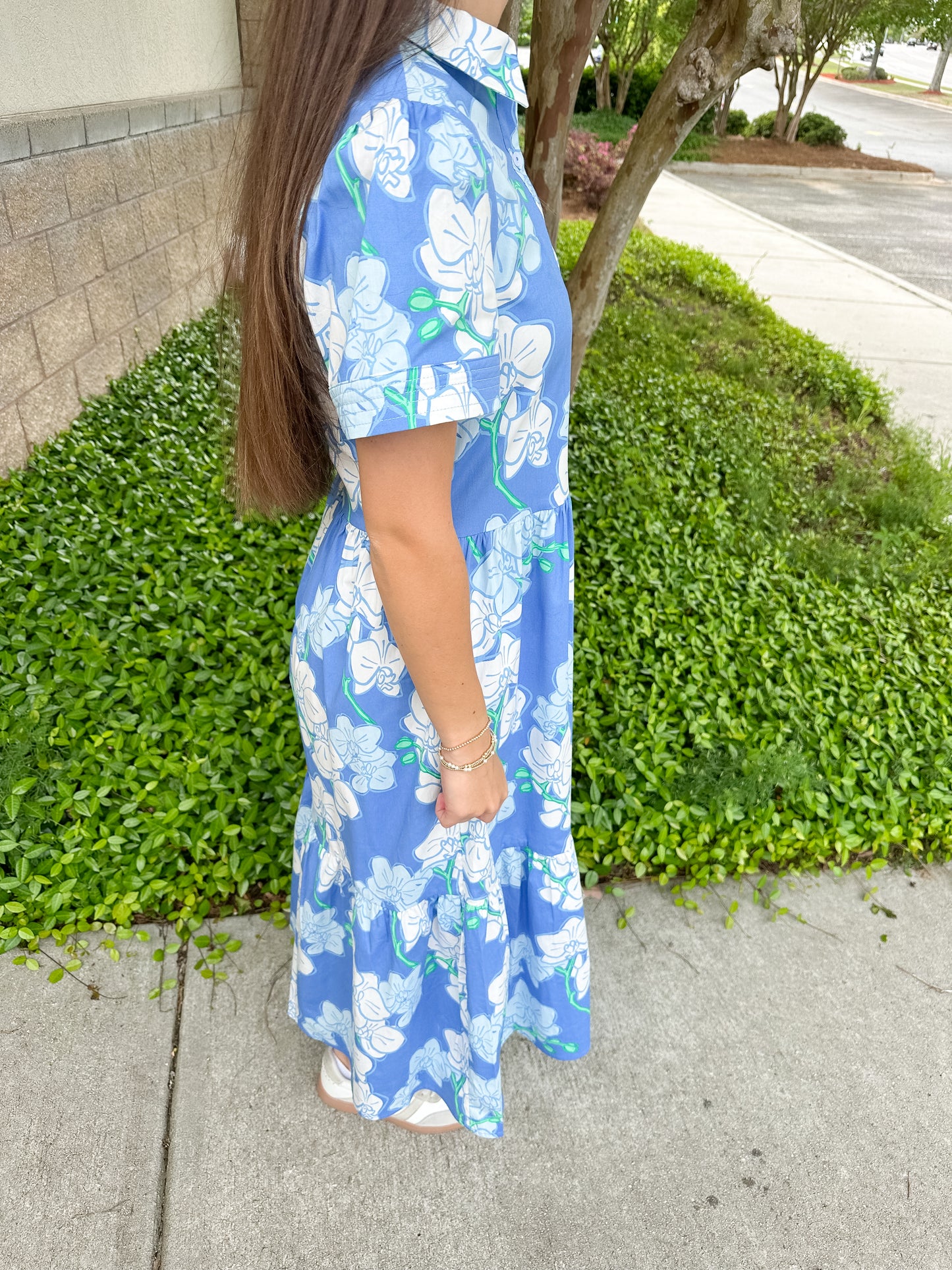 Jema Dress - Orchid Revere Blue