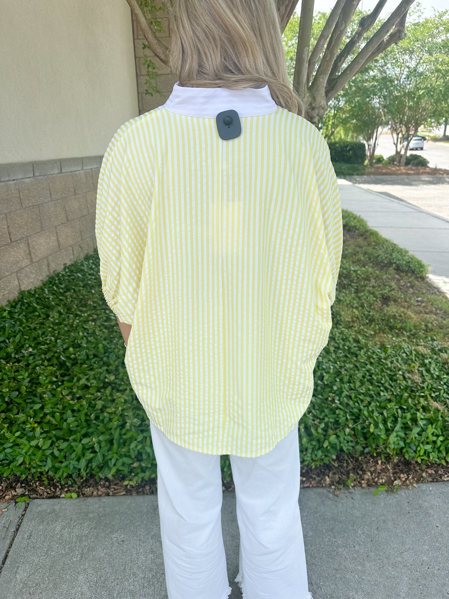 Lottie Stripe Top - Yellow
