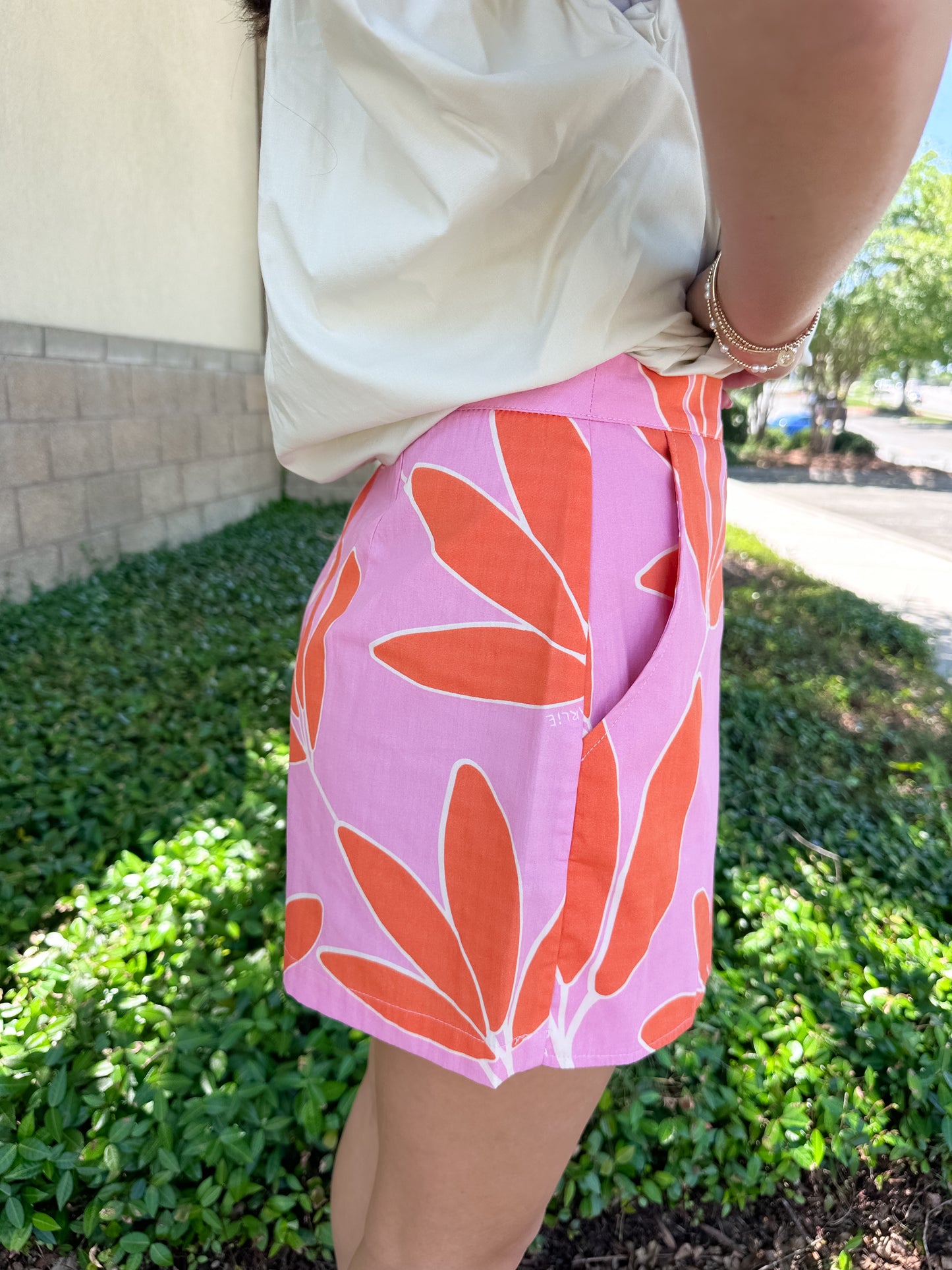 Sunset Palms Wrap Skort