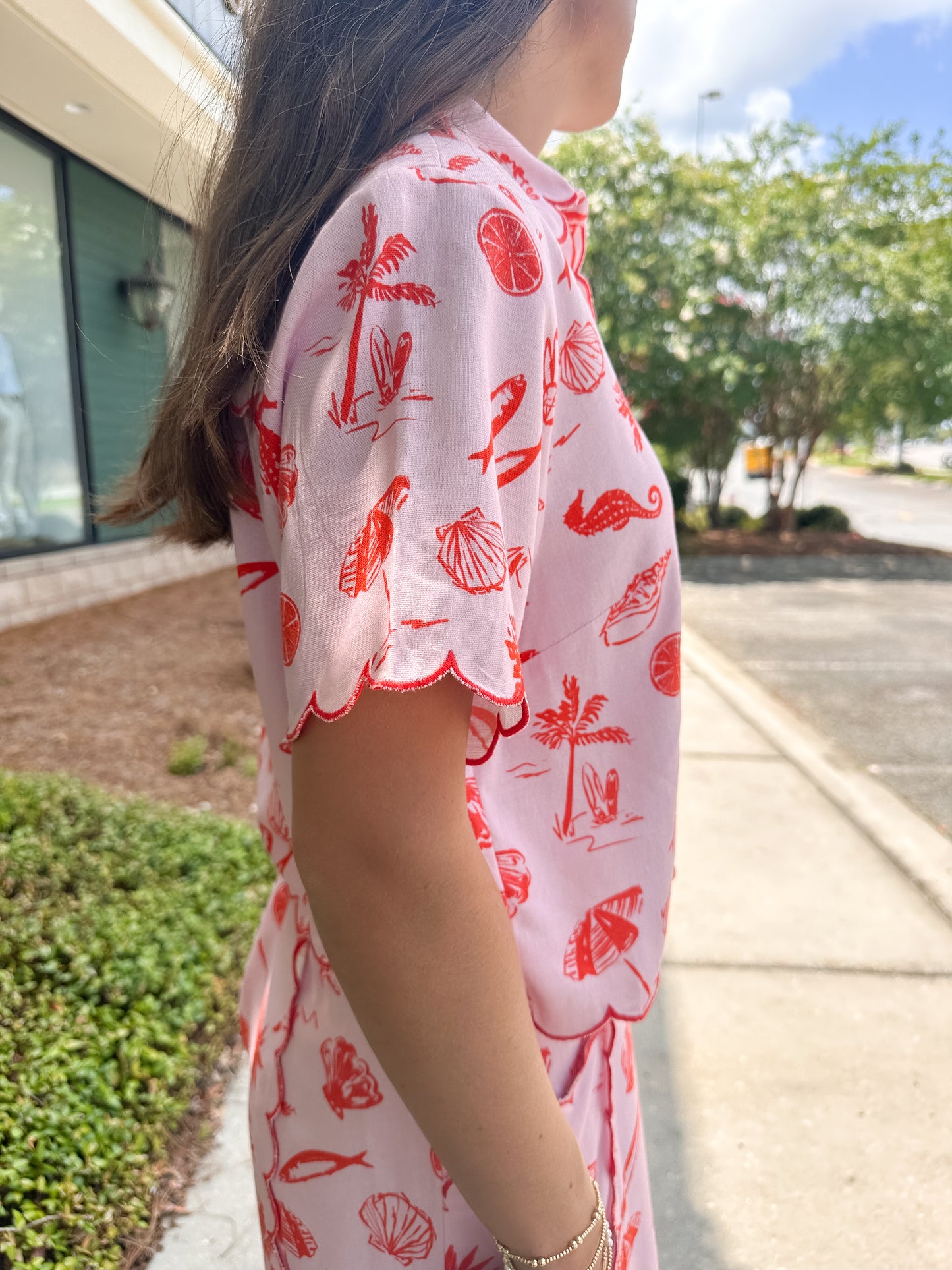 Angie Scallop Top