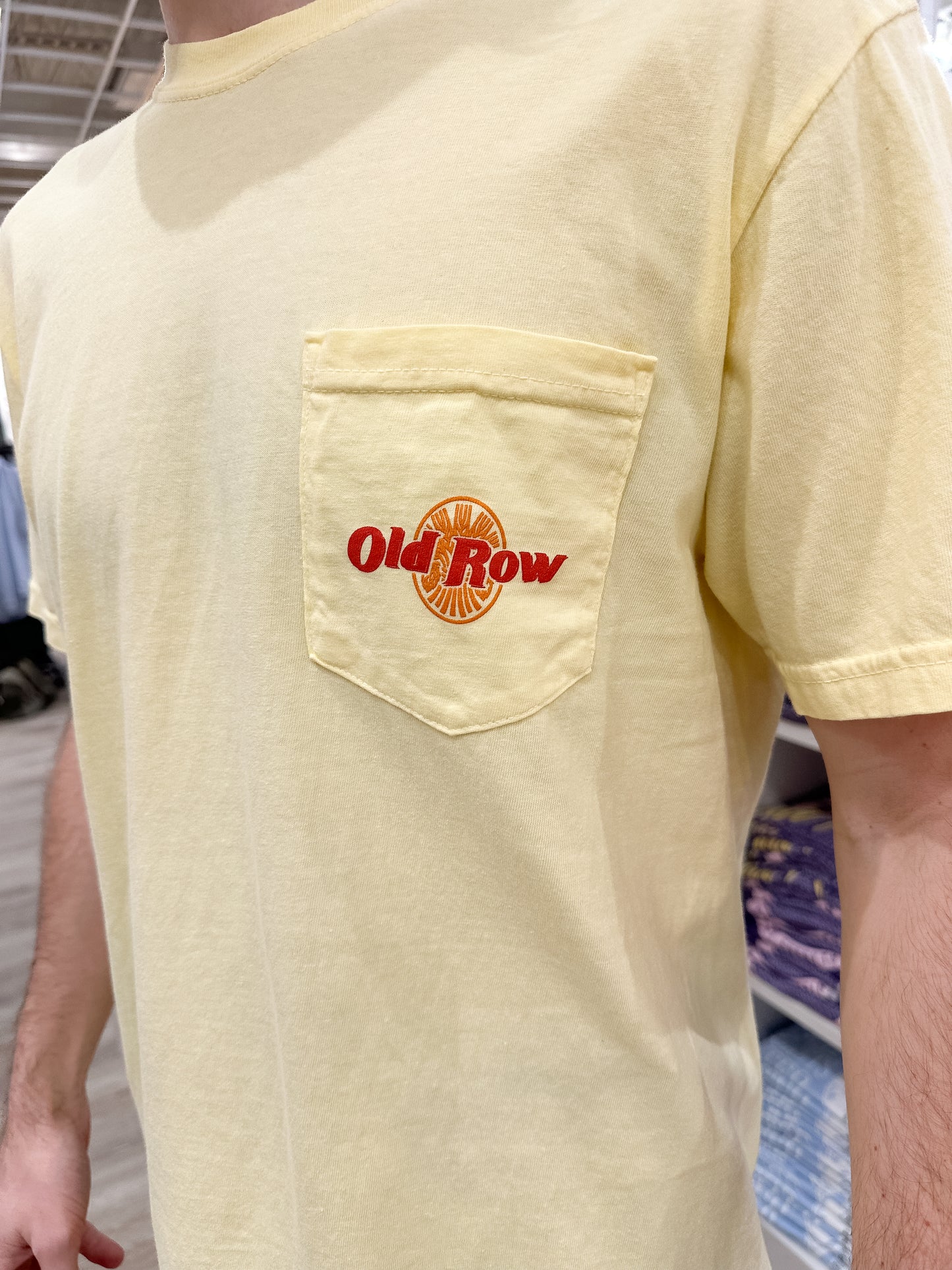 Old Row Retro Surf Van S/S Pocket T-Shirt - Banana