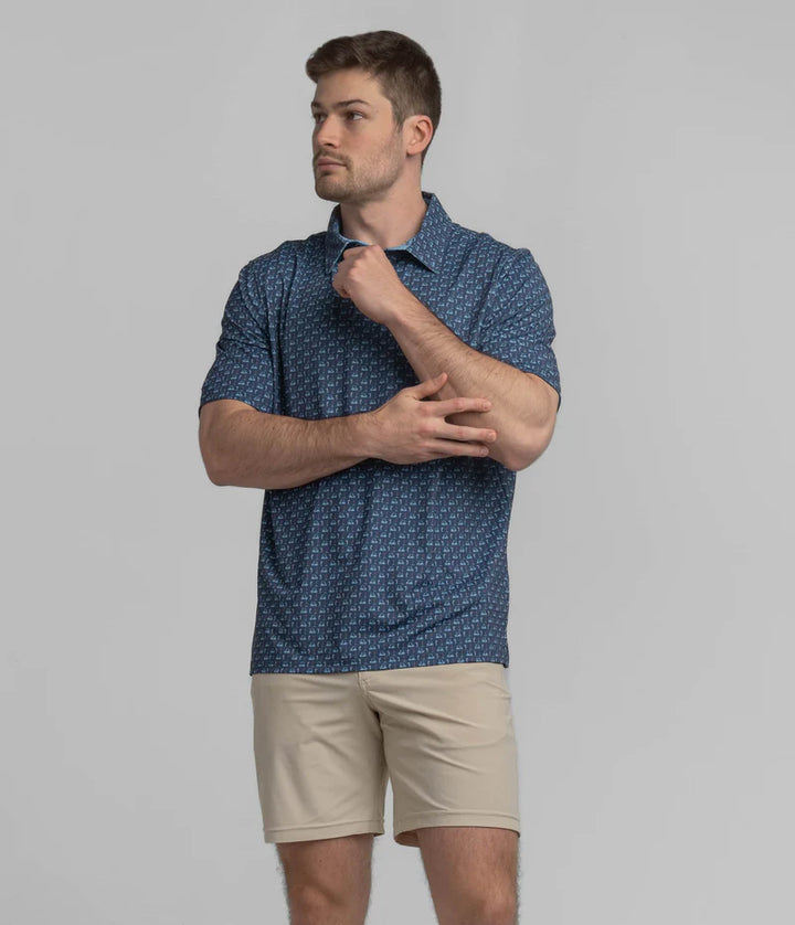 SSCO Men’s Perfect Round Printed Polo - Nocturnal