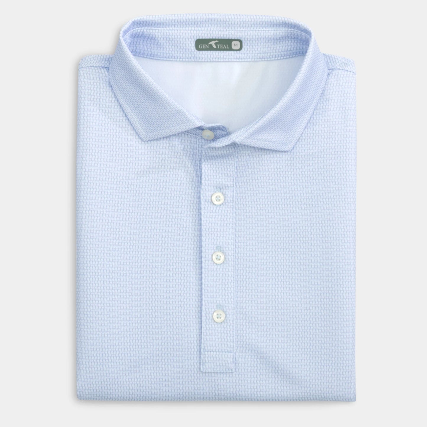 Genteal S26 Bridgeway Printed Performance Polo - Elderberry