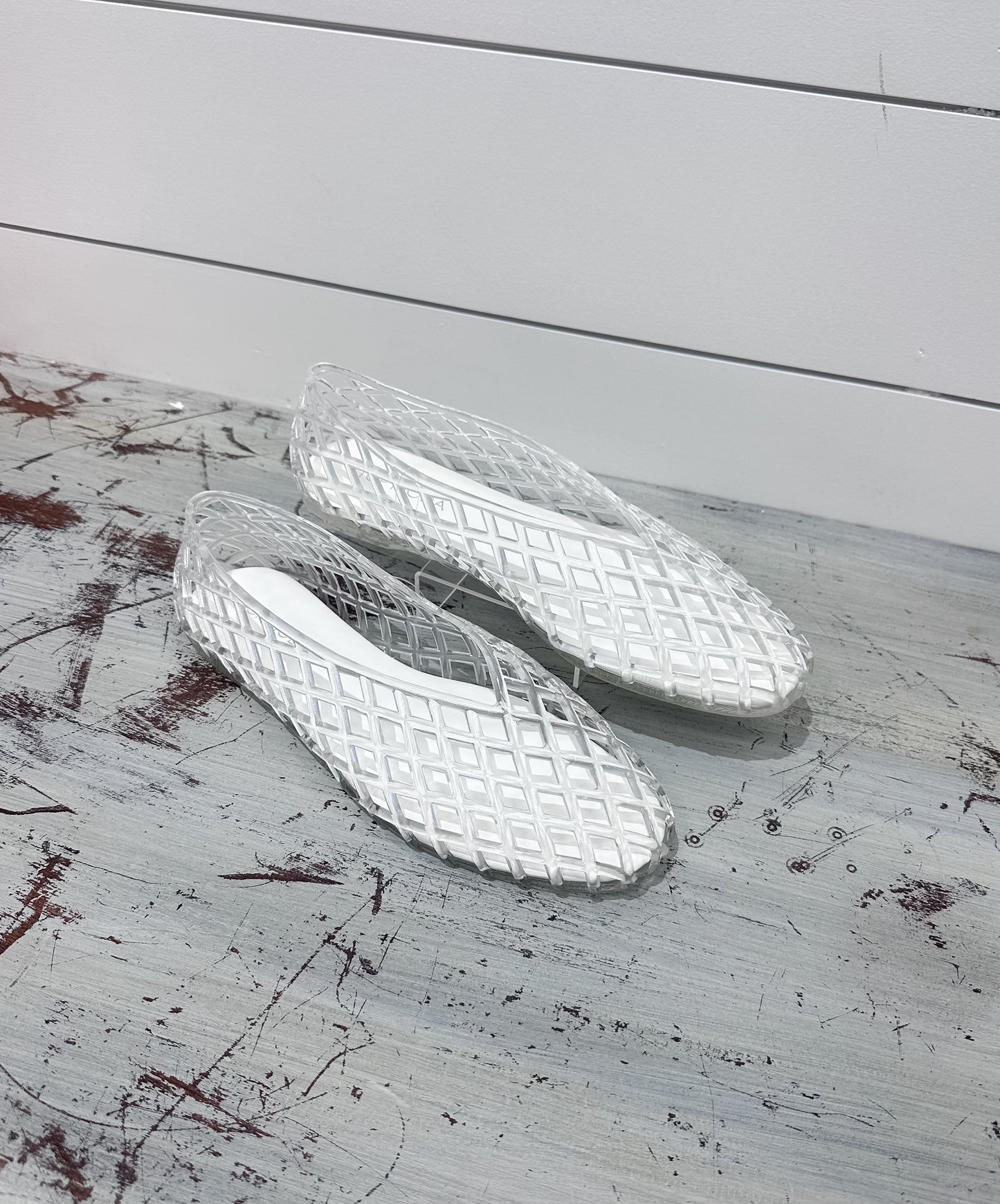 Ashley Jelly Flats - Clear