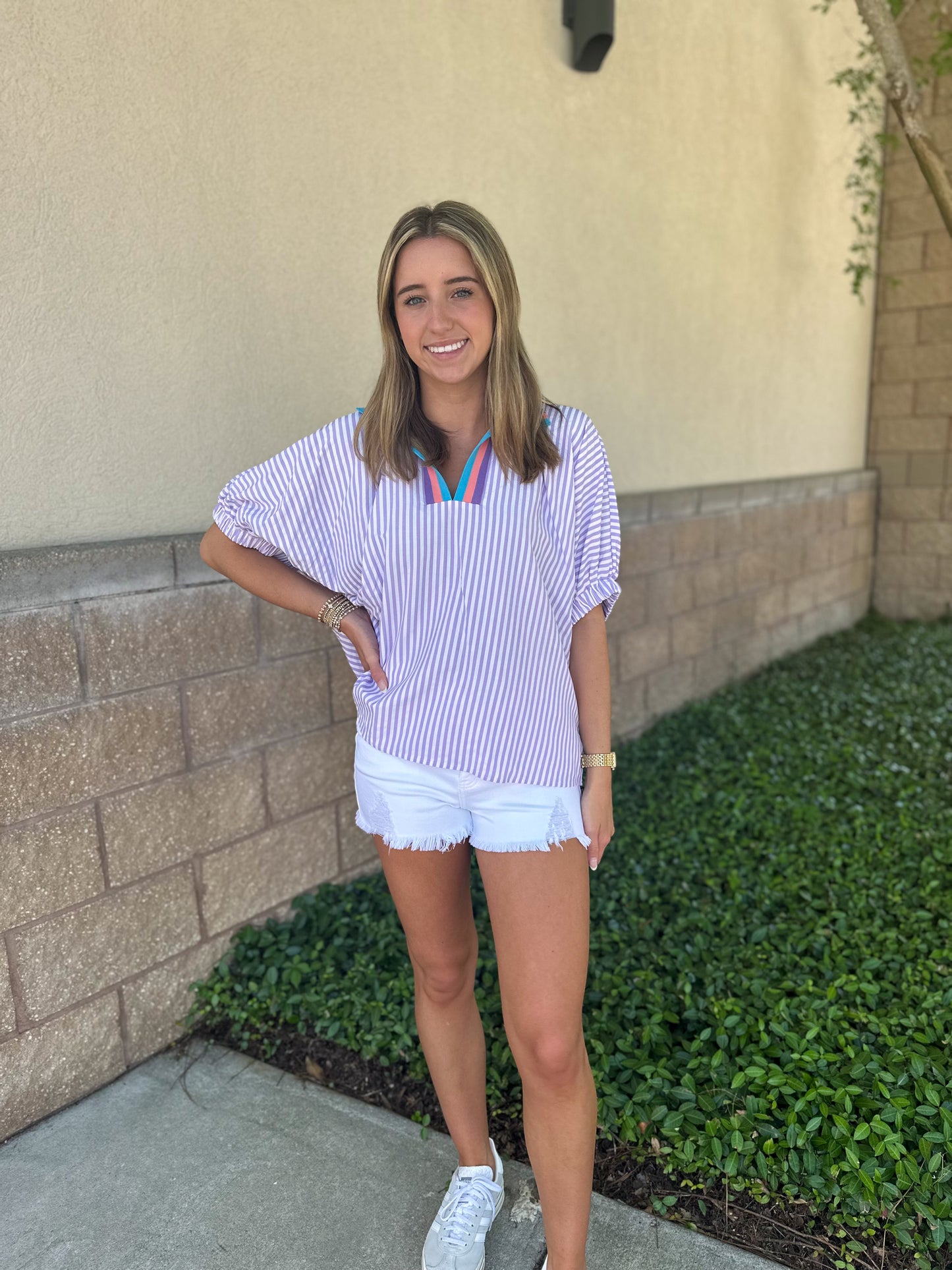 Steph Striped Top