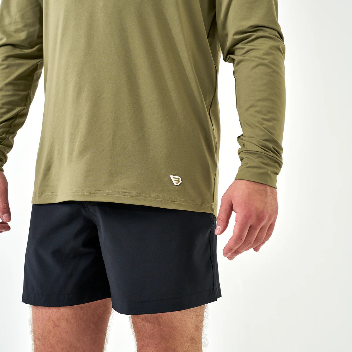 Burlebo Men’s Performance Hoodie - Sea Breeze Green