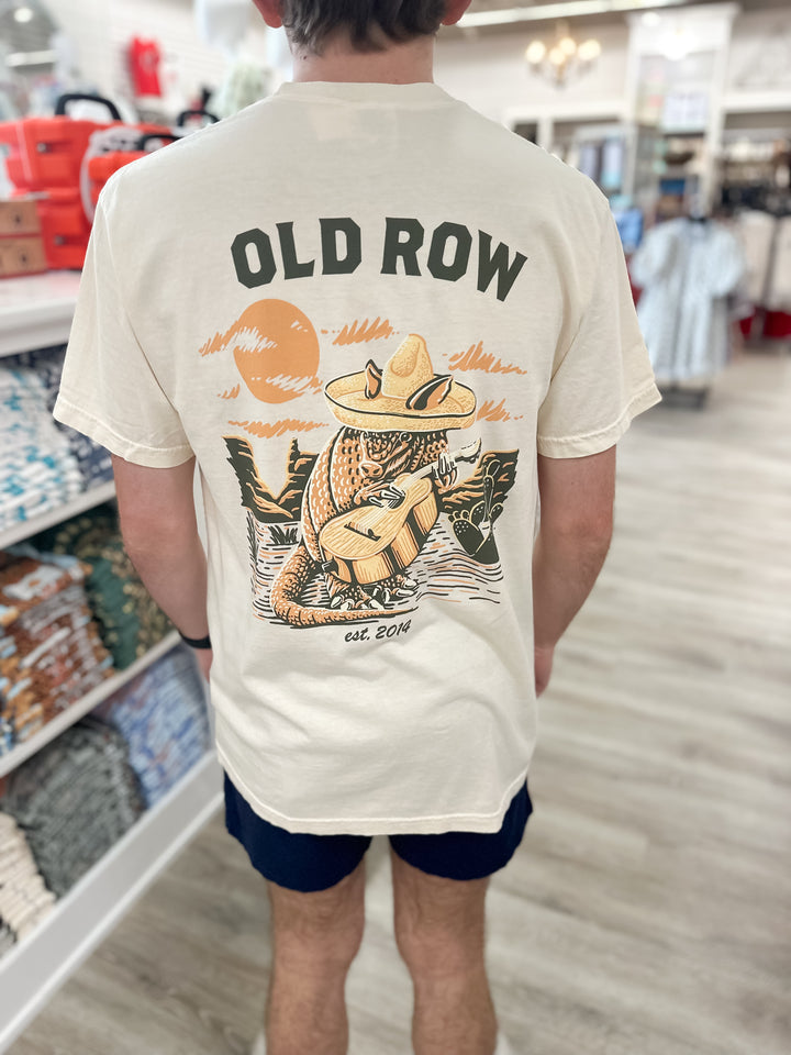 Old Row The Armadillo Guitar S/S Pocket T-Shirt - Ivory