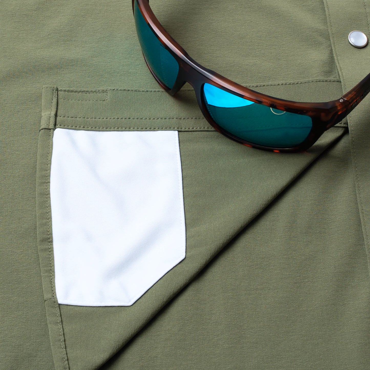 Poncho Men’s “The Grazer” S/S Regular Tuff Thread Shirt - Moss Green