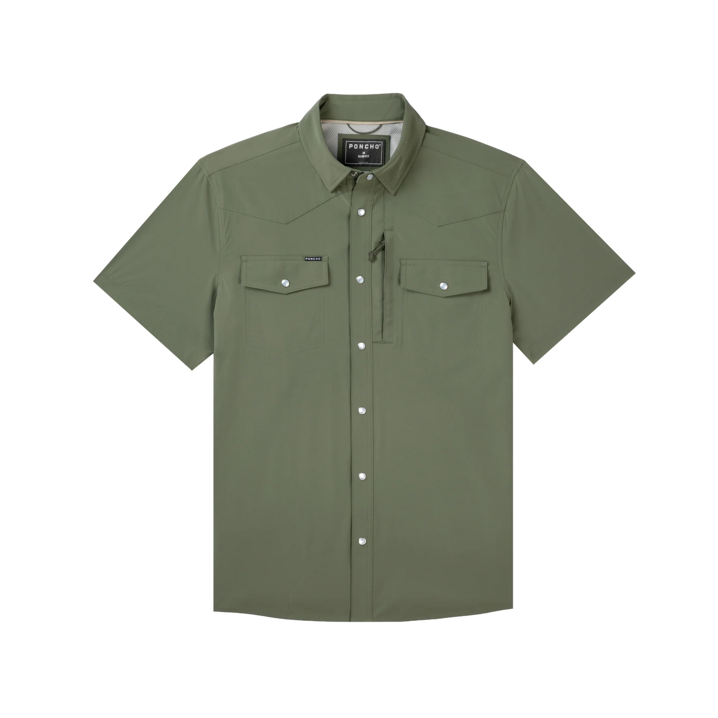 Poncho Men’s “The Grazer” S/S Regular Tuff Thread Shirt - Moss Green