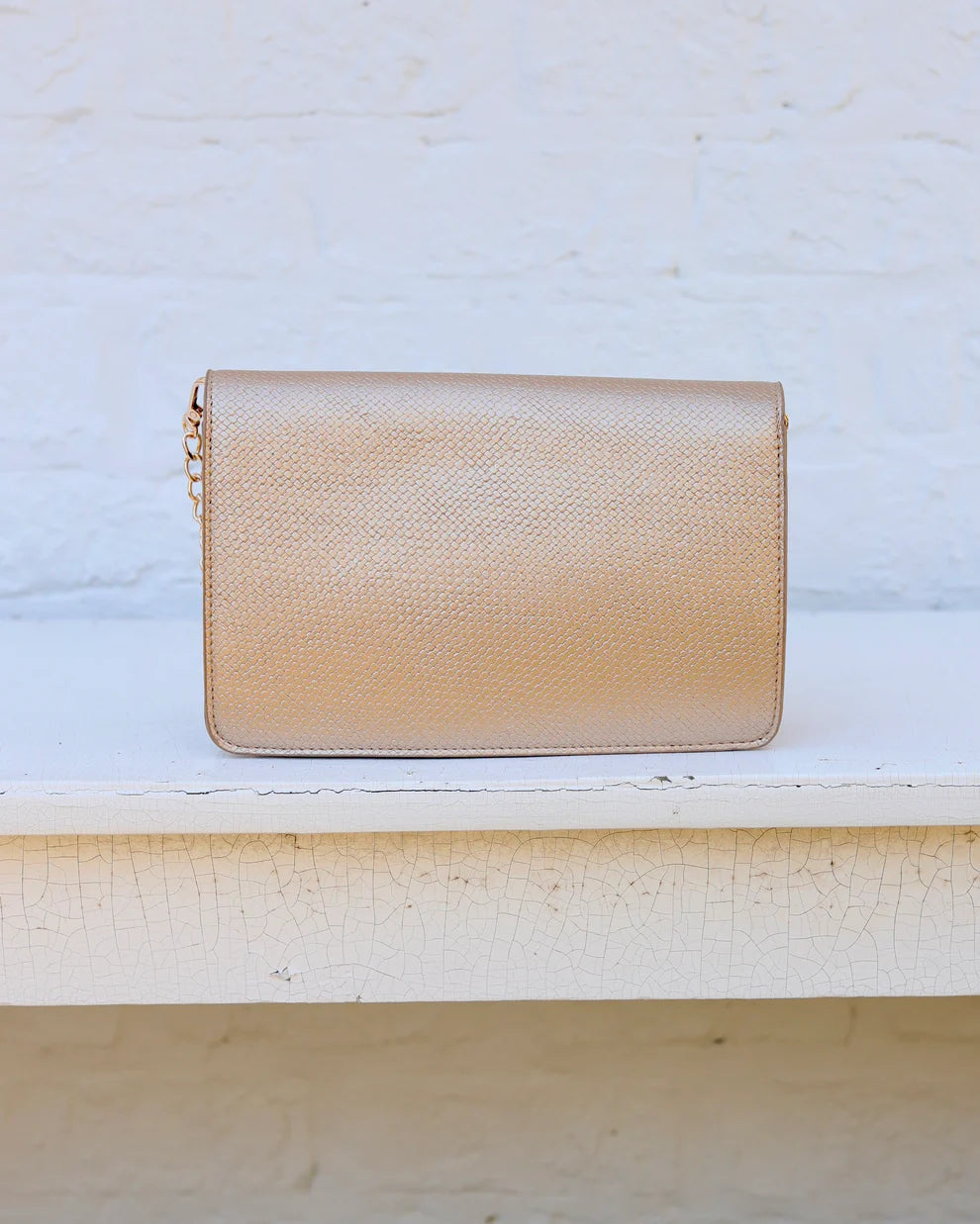 CH Bryn Clutch/Crossbody - Woven Gold