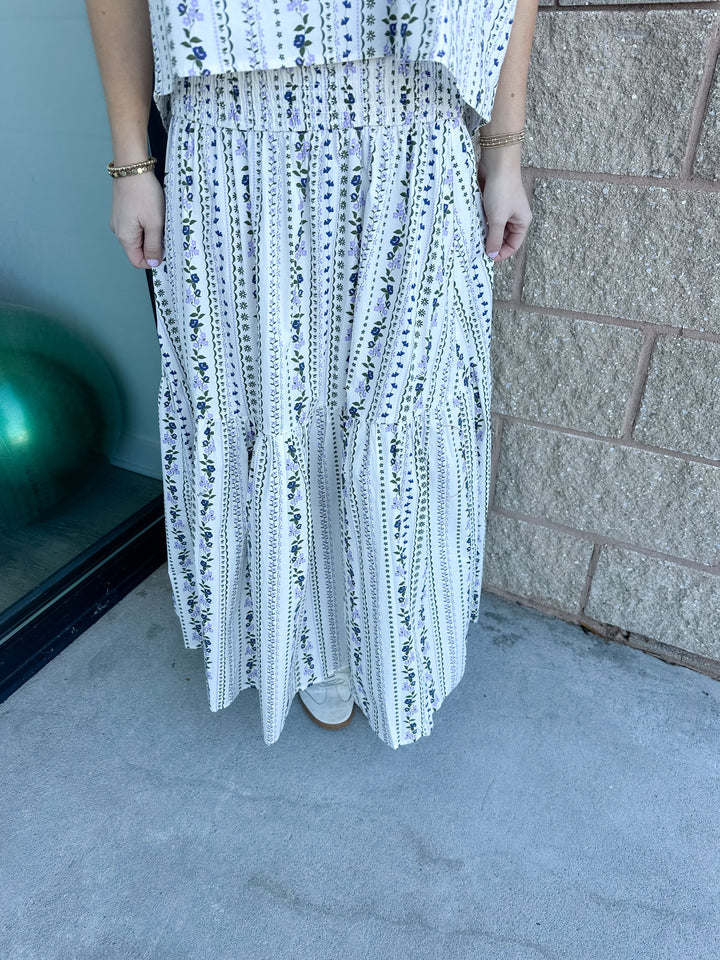 Andy French Florals Maxi Skirt