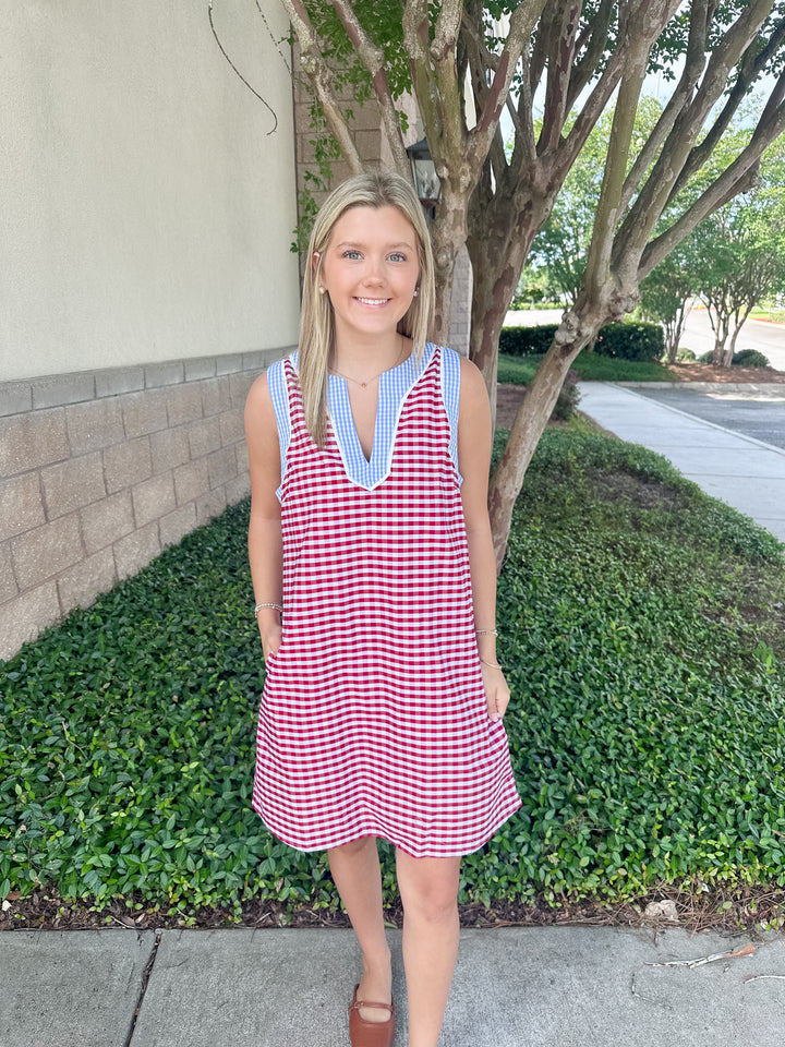Red, White, & Cute Dress