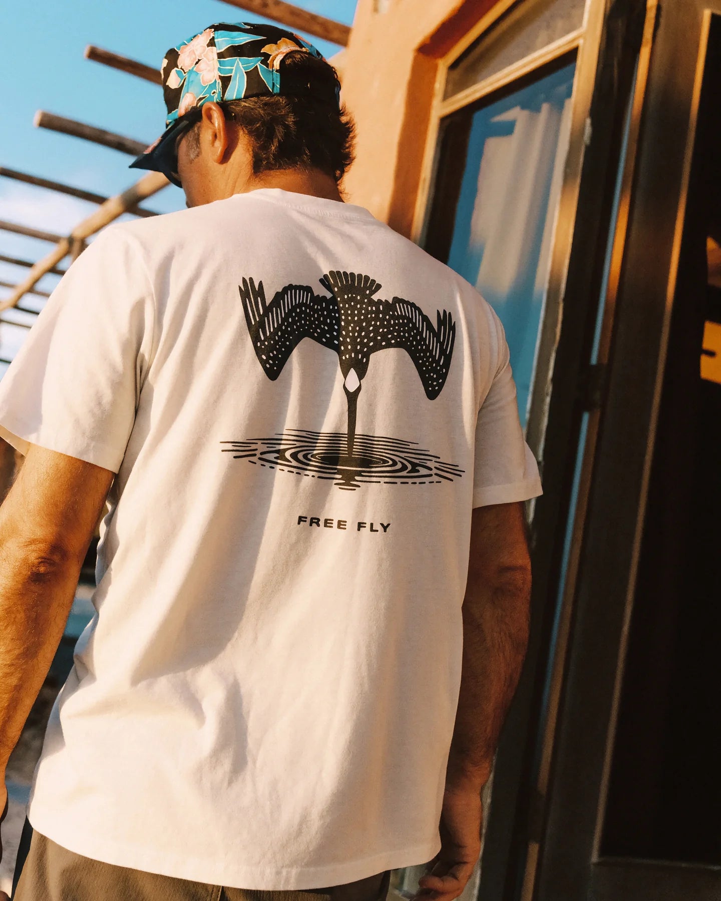 Free Fly Men’s Dive Bomb Pocket S/S T-Shirt - Heather Sea Salt