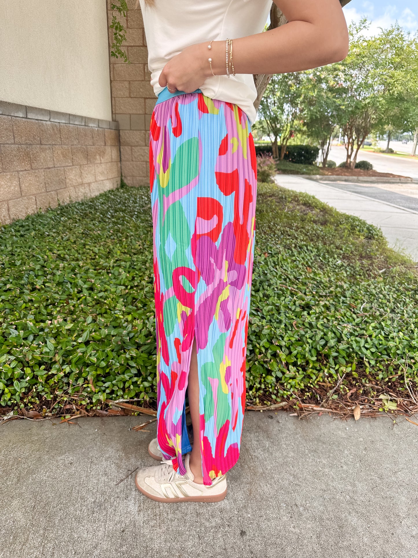 Caroline Pleated Maxi Skirt