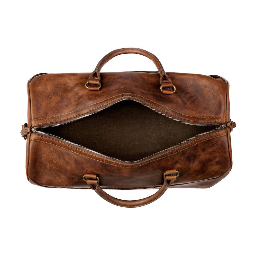 Mission Mercantile Benjamin Leather Duffle Bag - Hickory