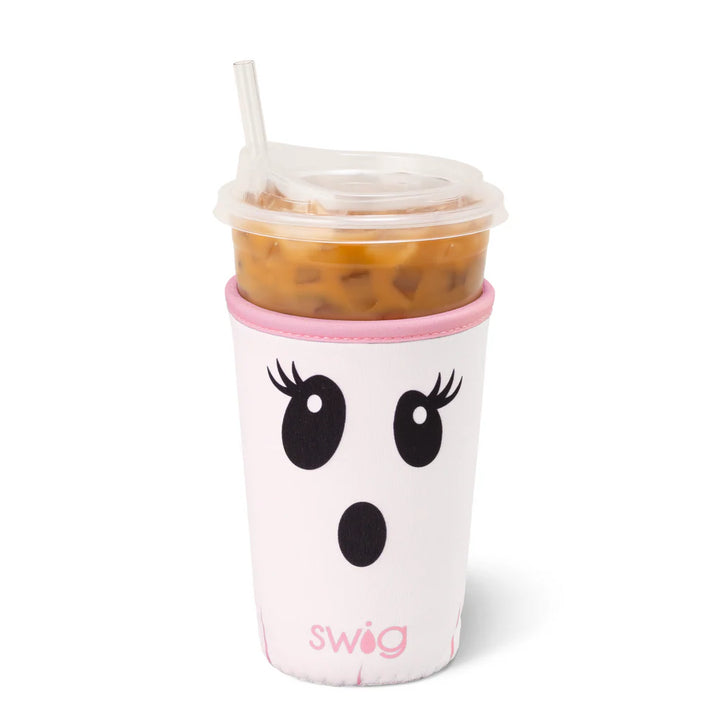 Swig Medium Iced Cup Coolie - Boo Crew Ghost
