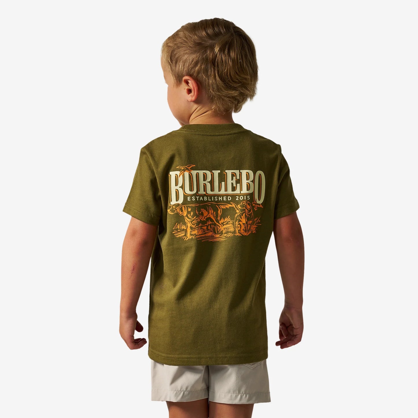 Burlebo Youth S/S T-Shirt - Hunting Dogs - Hunter Green