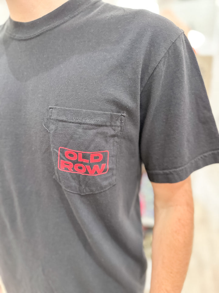 Old Row Athens Camo S/S Pocket T-Shirt - Black