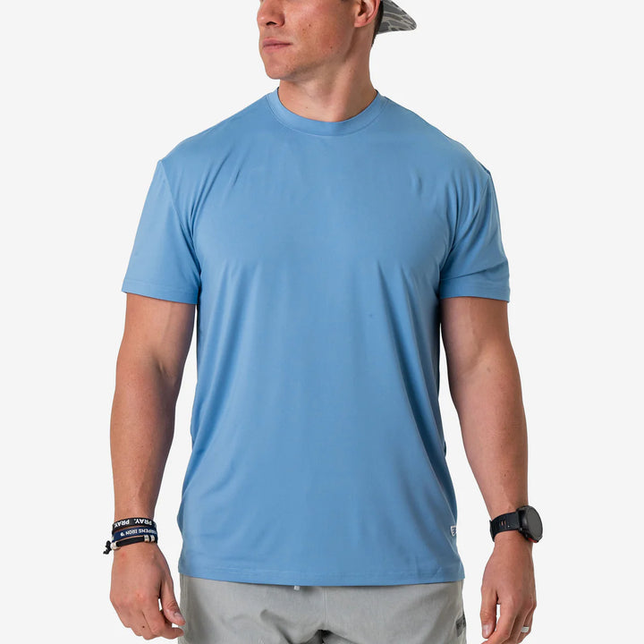 Burlebo Mens S26 Go To Tee - Steel Blue