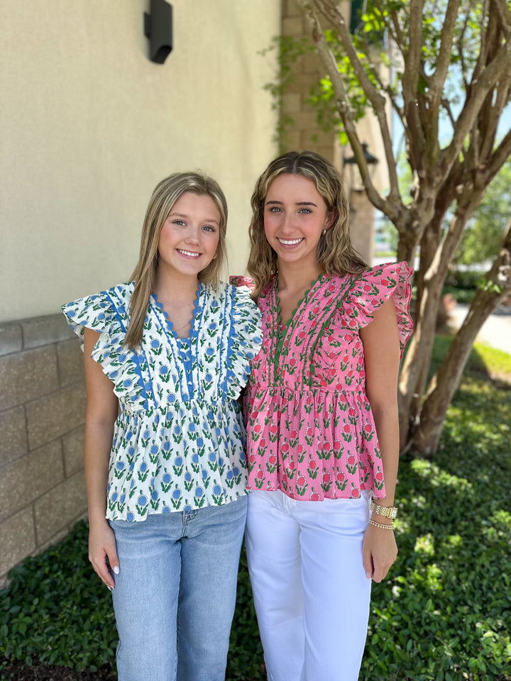 Verdant Scalloped Edge Top