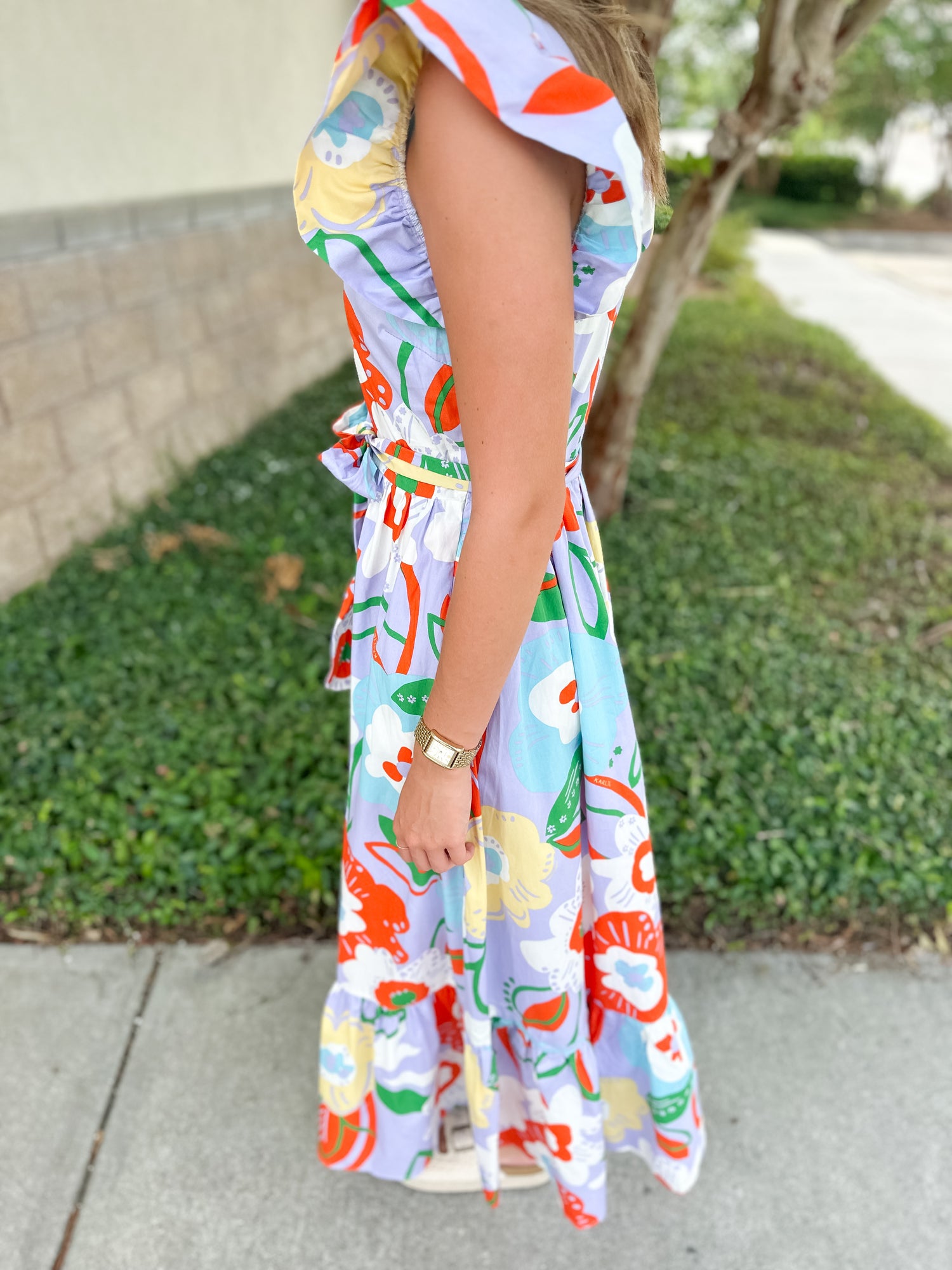 milly maxi dress Vera Satin Floral Maxi Dress in Light Blue