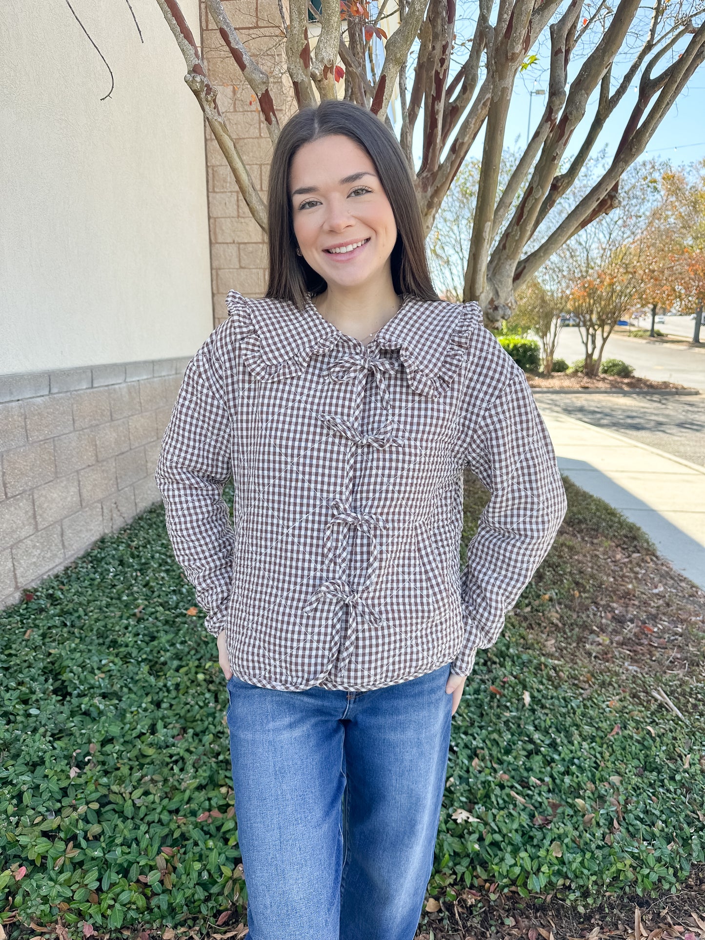 Callie Gingham Jacket