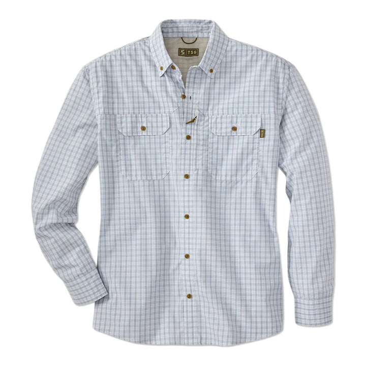 TSG Brooks Bamboo L/S Sport Shirt - Field Plaid Grey