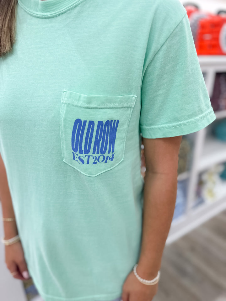Old Row Chicks S/S Pocket T-Shirt - Island Reef