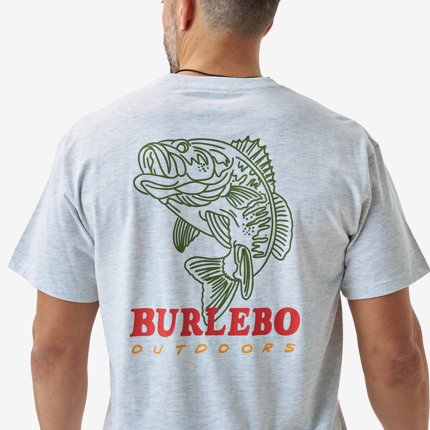 Burlebo Men’s S26 Fish Wild S/S T-Shirt - Ash Grey