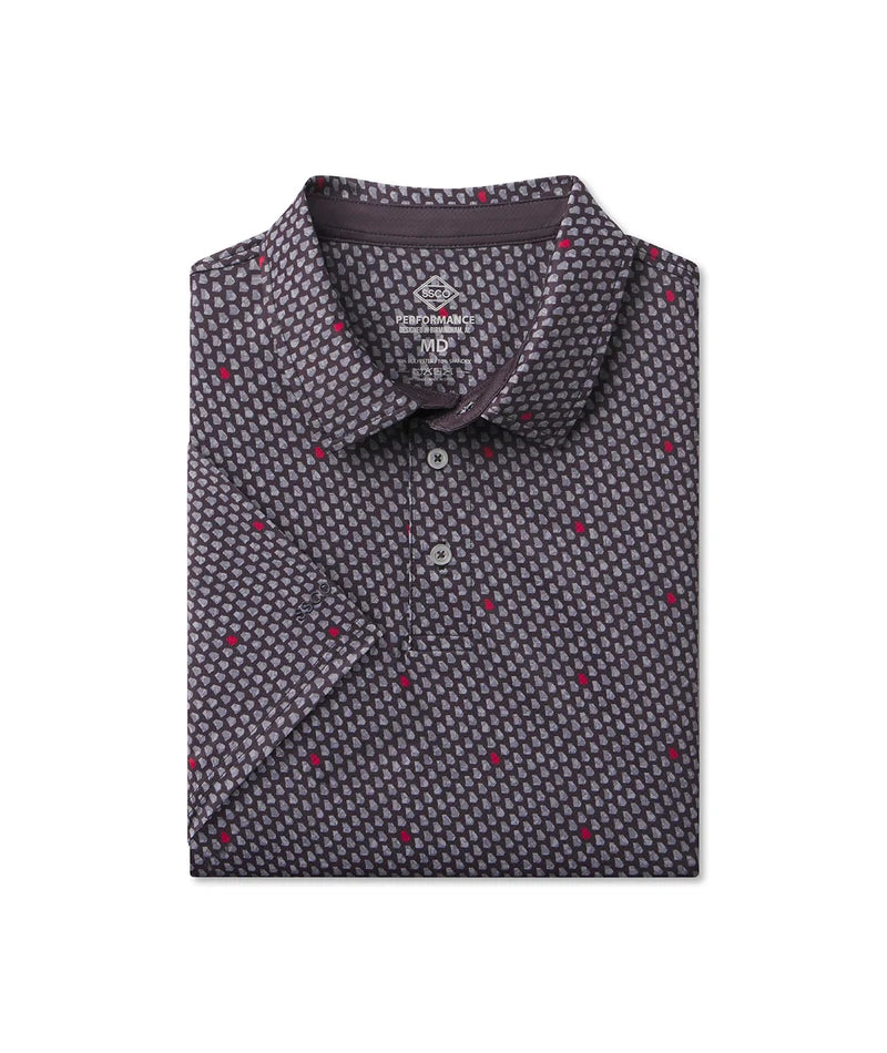 SSCO Men’s Kickoff Camo MotionTech Polo SS - Dawg Walk Camo