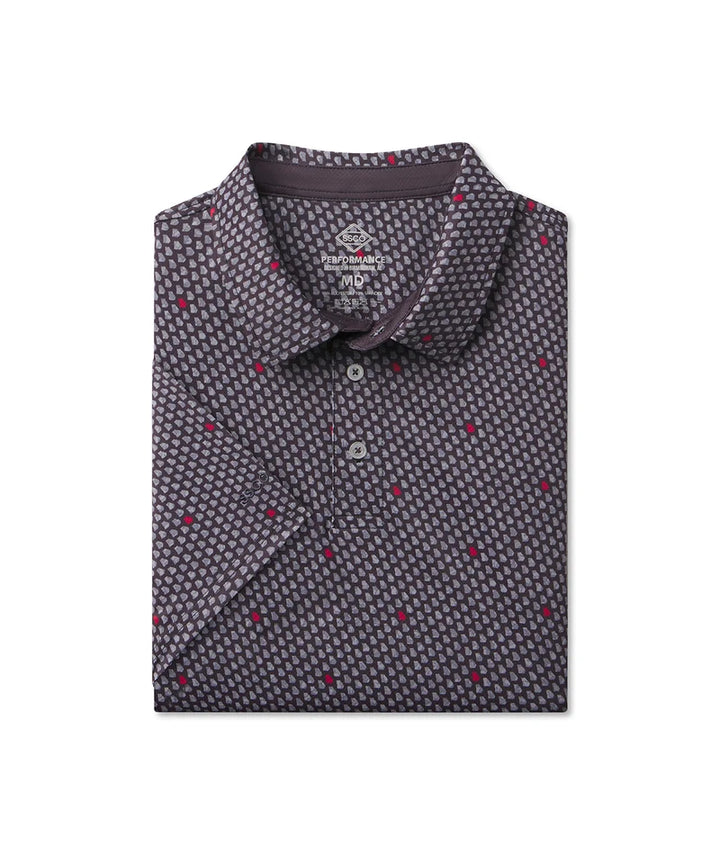 SSCO Men’s Kickoff Camo MotionTech Polo SS - Dawg Walk Camo
