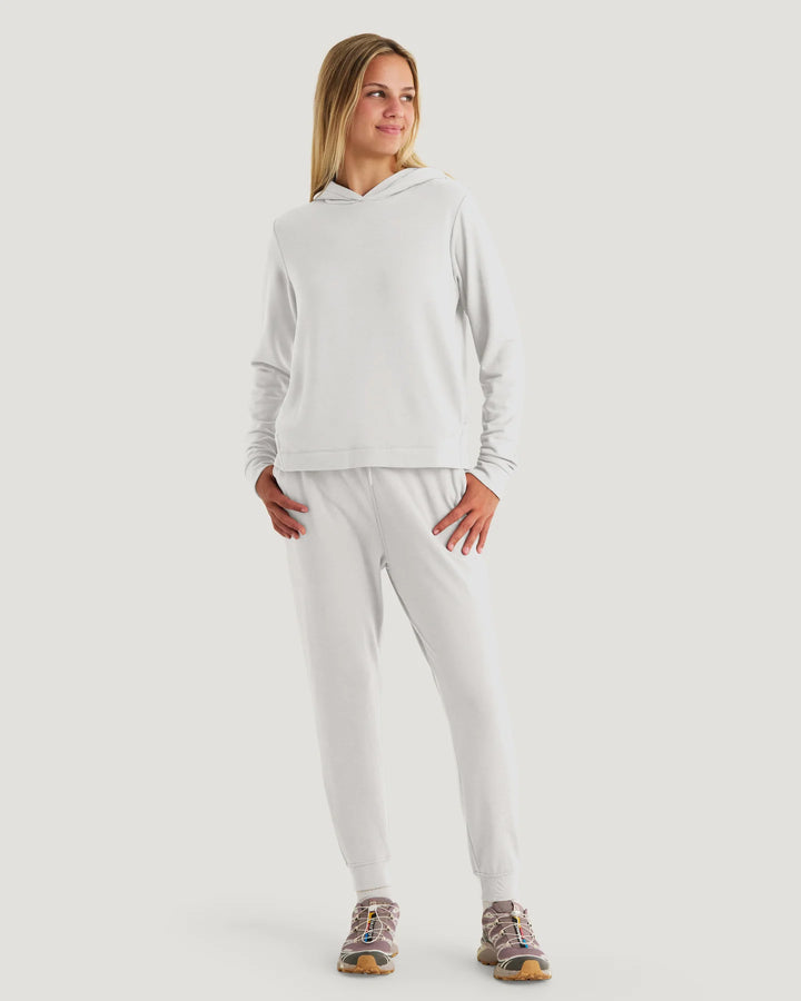 Free Fly Women’s Lightweight Fleece Jogger - Off White Heather