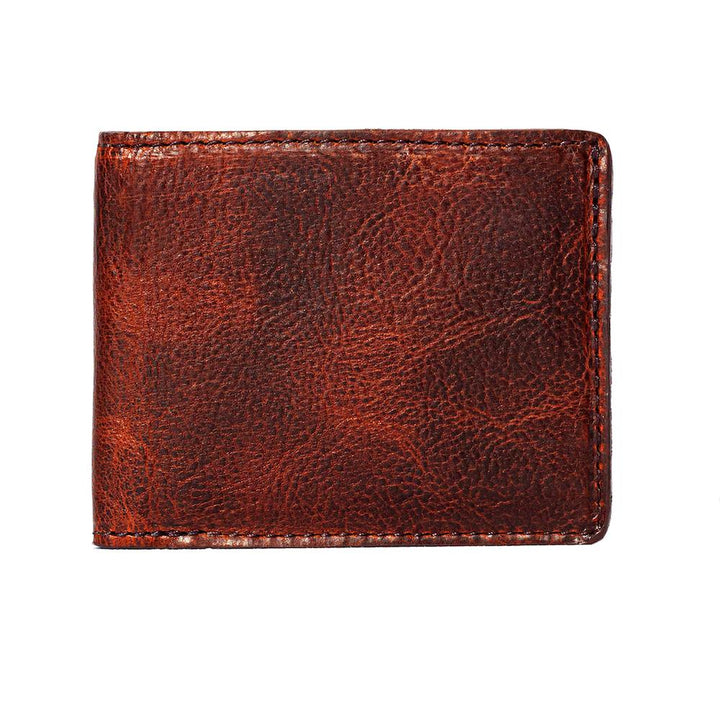 Mission Mercantile Campaign Leather Bifold Wallet - Whiskey
