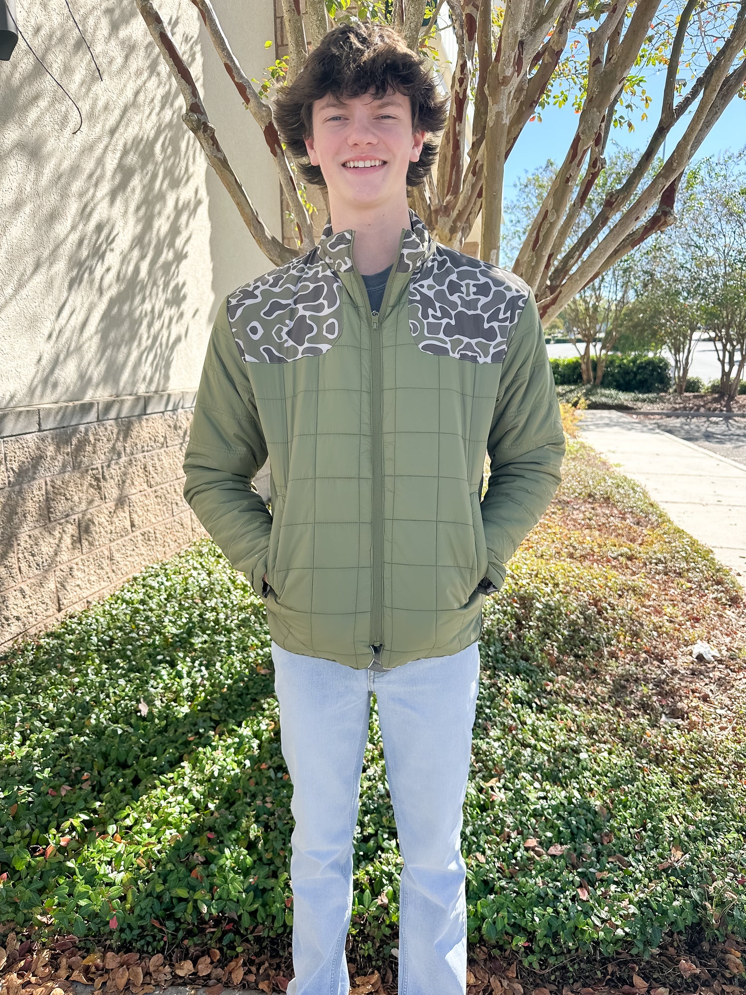 S. Casanova F25 Camo Carter Reversible Lofted Jacket Southern Clothiers S. Casanova F25 Camo Carter Reversible Lofted Jacket Southern Clothiers