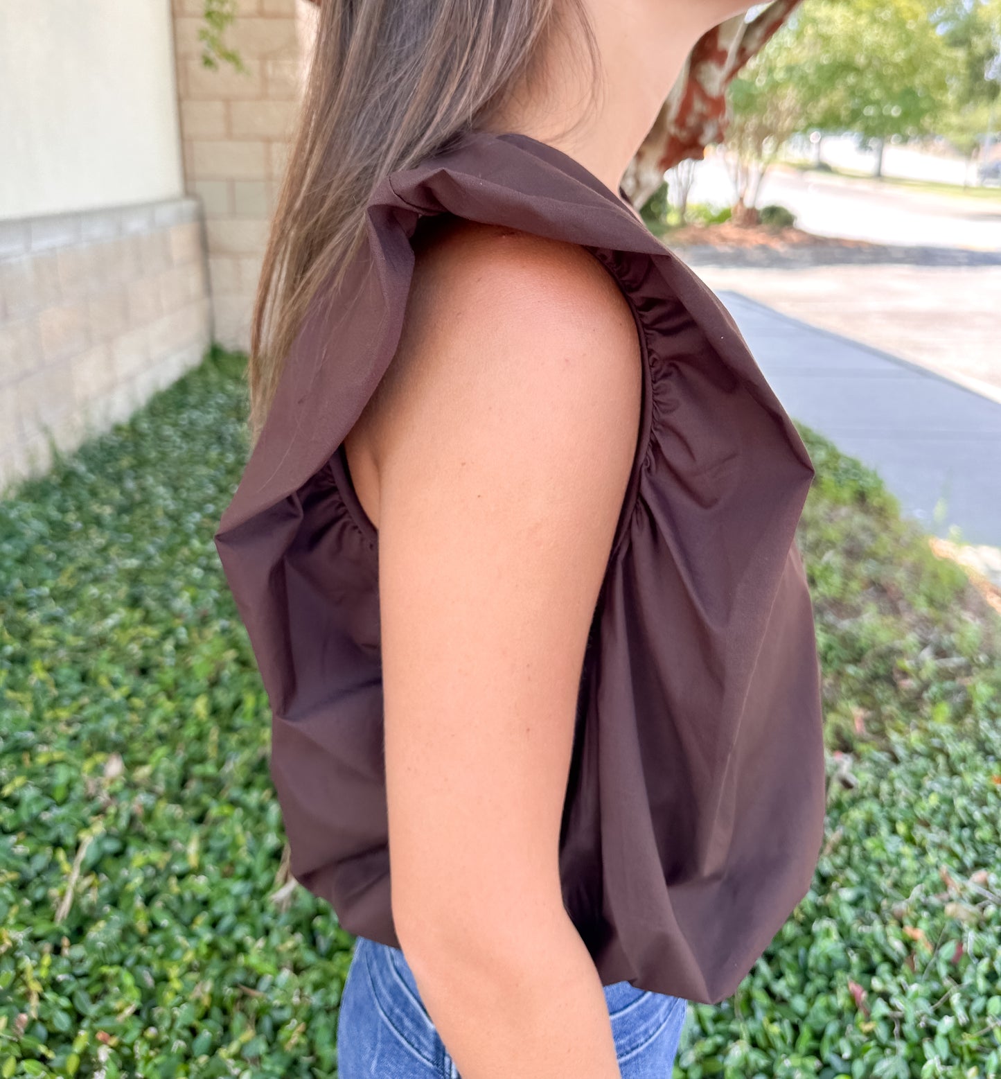 Francis Bubble Top - Chocolate