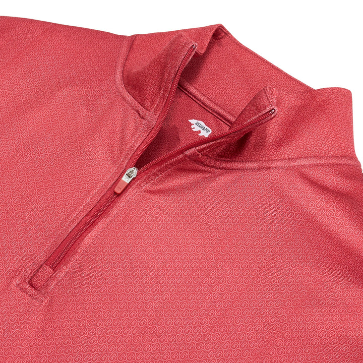 Onward Reserve Vintage G Printed Performance 1/4 Zip Pullover - Red